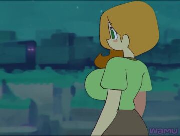1futa 1girls 2d 2d_animation alex_(minecraft) animated arm_grab ass belly_bulge big_ass big_breasts big_penis blonde_hair blush bouncing_breasts breasts_out cum cum_in_pussy cum_inside deep_penetration enderman enderwoman female female_penetrated from_behind futanari green_eyes huge_breasts large_breasts light-skinned_female light_skin long_hair longer_than_30_seconds minecraft navel no_sound penetration penis pussy sex sex_from_behind shirt_lift spoon_position spread_legs standing_on_one_leg standing_sex tagme thick_thighs thighs vaginal_penetration vaginal_sex video wamudraws