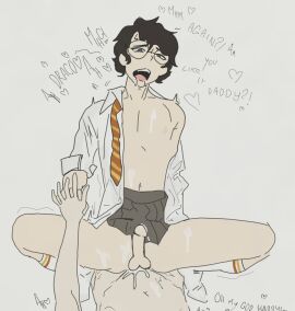 draco_malfoy gay gryffindor gryffindor_tie harry_james_potter harry_potter male male_only skinny slytherin tagme young