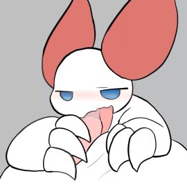 1:1 animal_genitalia animated anthro anthro_only dragon fellatio genital_slit genitals male mythological_creature mythological_scalie mythology oral oral_penetration oyudo penetration penile penis penis_in_mouth pink_penis scalie sex short_playtime white_body