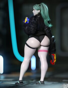 1girls 3d big_breasts breasts bust busty chest curvaceous curvy curvy_figure cyberpunk cyberpunk:_edgerunners cyberpunk_(series) cyberpunk_2077 female female_focus footwear hips hourglass_figure huge_breasts human jacket large_breasts legs light-skinned_female light_skin mature mature_female outerwear pale_skin rebecca_(edgerunners) rude_frog slim_waist thick thick_legs thick_thighs thighs voluptuous waist wide_hips
