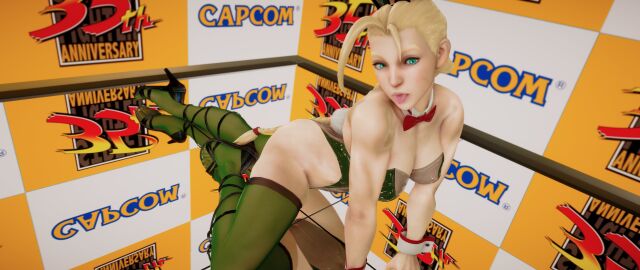 3d athletic athletic_female bare_shoulders breasts bunny_ears bunny_girl bunnysuit busty cammy_white capcom cleavage ecchi_fighties female female_focus female_only hourglass_figure pinup pinup_pose skimpy skimpy_clothes street_fighter street_fighter_v tagme wide_hips