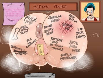 1girls anal anal_access anal_only anal_only_maebari anus ass big_ass body_writing bubble_ass bubble_butt bulma_briefs bulma_briefs_(end_of_dbz) bulma_briefs_(gt_saga) dragon_ball dragon_ball_gt dragon_ball_z female female_only glory_hole glory_wall maebari milf public_use puffy_anus puffy_pussy pussy pussy_juice pussy_juice_drip pussy_lips spank_marks steaming_body steamy steamy_ass steamy_pussy stuck_in_wall swamp_ass sweaty sweaty_ass sweaty_butt taped_pussy toei_animation unseen_character weener72