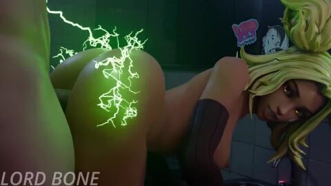 3d amber_eyes animated bent_over electricity fair-skinned_female fit_female green_hair league_of_legends league_of_legends:_wild_rift lordbone_(artist) memz3d moaning_in_pleasure patreon petite_body pinned_to_wall pov rear_view small_breasts submissive_female sucking_penis tagme twintails twitter_username video zeri_(league_of_legends)