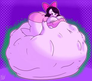 big_belly breasts digestion female female_pred friday_night_funkin girl_(sock.clip) huge_belly huge_breasts mass_vore nightwanderer25 soft_vore tagme twinsomnia vore