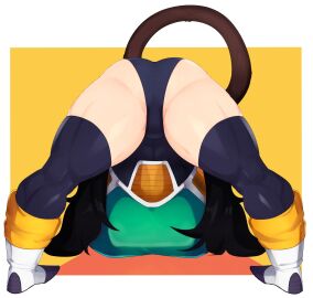 1girls alien alien/human alien_girl aspara_(swagkashi) dragon_ball dragon_ball_super dragon_ball_z female female_only jack-o'_pose jack-o_pose jackochallenge light-skinned_female light_skin oc original_character saiyan saiyan_female saiyan_tail swagkashi