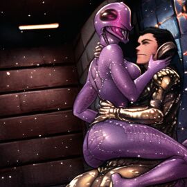 3d 3d_(artwork) ai_generated alien cowgirl_position original