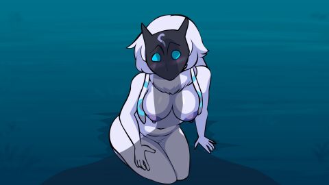 big_penis female furry kindred lamb_(league_of_legends) league_of_legends male penis