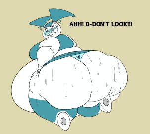 1girls 2d ass back_view bbw belly big_ass big_belly defectodetecto fat fat_ass female female_only huge_ass humanoid jenny_wakeman morbidly_obese my_life_as_a_teenage_robot obese overweight overweight_female panties robot robot_girl robot_humanoid solo sweat xj-9