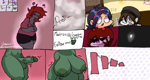 1futa big_breasts big_penis big_thighs breasts breasts_out clovedex_(artist) comic_page commission erection female femboy friday_night_funkin friday_night_funkin_mod futanari girlfriend_(friday_night_funkin) intersex magic male neetblue nene_(newgrounds) newgrounds penis plants_vs_rappers skyblue_(neet_form) skyverse transformation transformation_through_magic zombie zombie_gf_(fnf_plants_vs_rappers) zombie_girl