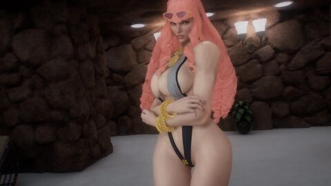 3d animated cuddlemocap curvy large_breasts looking_at_viewer manon_legrand street_fighter street_fighter_6 swimming_pool swimsuit tagme third-party_edit video virt-a-mate virtamate