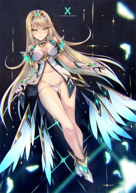 female goddess mythra mythra_(xenoblade) unknown_artist xenoblade_(series) xenoblade_chronicles_2