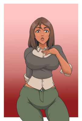 2d busty color courtney_(tdi) female female_focus female_only hourglass_figure pinup pinup_pose tagme total_drama_island wanderagro893 wide_hips