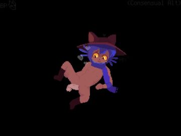 1boy 1girls alternate_version_at_source alternate_version_available animated blush burnt_pixels cat_ears consensual cum cum_inside flat_chest floating_penis impregnation oneshot onomatopoeia pixel_art purring questionable scarf_only shoes sound sound_edit sound_effects sound_warning tagme text throbbing_penis video womb yellow_sclera young