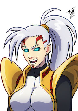 1girls baby_(dragon_ball) body_invasion bodysuit brainwashing corruption dragon_ball_gt female ino_yamanaka mind_control naruto neo_machine_mutant possessed possession shoulder_pads takeover transformation tuffle tuffleization