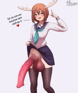 1futa 2024 :3d animal_ears animal_genitalia animal_genitalia_on_humanoid animal_penis antlers balls big_balls big_penis biie blush bottomless clothed clothing deer deer_girl deer_horns deer_humanoid female futa_only futanari giant_penis half-erect heart heart_emoji horns horse_penis horsecock horsecock_futa horsecock_on_humanoid huge_balls huge_cock huge_testicles humanoid intersex kemonomimi light-skinned_futa light_skin mostly_clothed my_deer_friend_nokotan penis portuguese_text school_uniform schoolgirl_uniform shikanoko_noko shikanoko_nokonoko_koshitantan showing_penis skindentation skirt_lift solo standing testicles thighhighs translation_request twitter_username veiny veiny_balls veiny_penis veiny_testicles