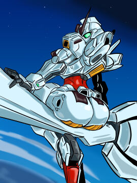 female gundam gundam_calibarn gundam_suisei_no_majo honooafterdark mobile_suit robot robot_girl tagme x-ex01_gundam_calibarn