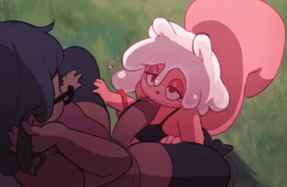 1futa 1girls all_the_way_to_the_base animated anthro better_version_at_source bottomless breasts clothed clothing dark-skinned_futa dark_skin deepthroat duo eerieviolet eye_contact fellatio female furry futa_on_female futanari glasses high-angle_view human human_on_anthro humanoid intersex looking_up mostly_nude no_gag_reflex oral oral_sex partially_clothed penis pink_body pink_fur pink_skin sex sitting slime slime_girl squirrel thighhighs