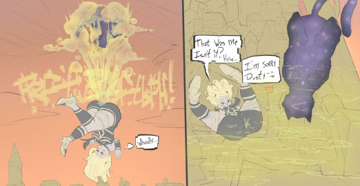 1girls accidental_fart big_ass big_breasts blonde_hair blush blush_lines breasts covering_face dusty_(gravity_rush) embarrassed embarrassed_female fart fart_cloud fart_fetish farting farting_on_another fat_ass feline female floating gravity_rush huge_ass kat_(gravity_rush) red_eyes toxixent