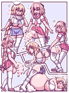 1boy 1girls 2d 57mm ass astolfo_(fate) balls big_breasts big_penis bigger_female breasts censored comic cum cum_in_pussy cum_inside cumflation cute cute_femboy duo fate/grand_order fate_(series) female femboy femboy_on_female femboy_penetrating heart huge_balls huge_breasts huge_cock huge_testicles hyper_cock jeanne_d'arc_(fate) light-skinned_female light-skinned_male love male mature mystery_treasure penis pink_hair pussy small_but_hung stomach_bulge testicles