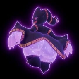 1:1 3_fingers 3d_(artwork) 3d_animation animated anthro ass big_butt black_background bottomless clothed clothing dege3 digital_media_(artwork) female fingers floating generation_6_pokemon ghost glowing glowing_body hi_res hip_sway huge_butt legwear looking_at_viewer looking_back loop mega_banette mega_evolution nintendo no_sound pokemon pokemon_(species) purple_body rear_view seductive short_playtime simple_background solo spirit stockings tagme teasing thick_thighs video zipper zipper_mouth