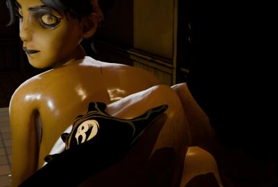 3d allison_angel allison_pendle audrey_drew bendy_and_the_dark_revival bendy_and_the_ink_machine bendyfuta blender futanari rimming tagme video