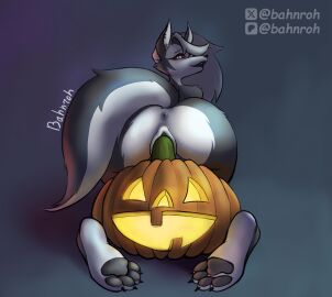 anthro anthro_female anthro_only anthro_penetrated ass ass_focus ass_up asshole bahnroh feet feet_fetish female female_anthro female_focus female_on_top female_only female_penetrated foot_fetish furry furry_ass furry_ears furry_female furry_only furry_pussy furry_tail halloween halloween_decoration halloween_pumpkin halloween_theme helluva_boss jack-o'-lantern loona loona_(helluva_boss) naked naked_female nsfw nude nude_anthro nude_female nude_furry pawpads paws pumpkin pussy pussy_focus pussy_lips sex_toy sexy sexy_pose