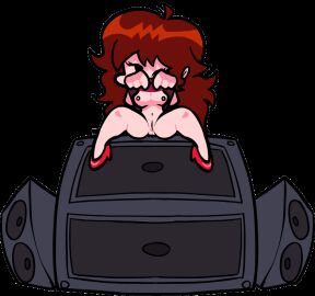 ;3 animated auburn_hair blush bouncing bouncing_breasts breasts breasts_out cum cumming edit female fingering fingering_pussy flashing friday_night_funkin girlfriend_(friday_night_funkin) hev_(art4henry) high_heels kissy_face legs_spread legs_up lulufu no_bra no_panties partially_clothed pointing pussy sitting speakers spread_legs spread_pussy spreading_pussy