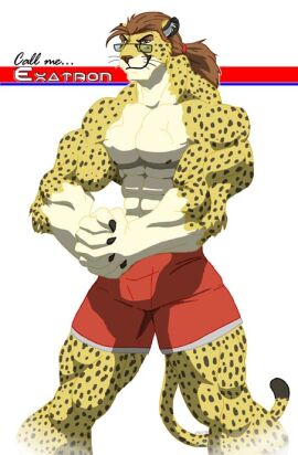 abs biceps cheetah feline male muscles muscular muscular_arms muscular_legs muscular_male muscular_thighs pecs