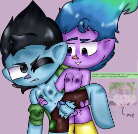 20th_century_fox 20th_century_studios 2boys branch_(trolls) creek_(trolls) dreamworks gay gay_sex male male_only non-human non-human_only self_upload tagme toony trolls universal_studios