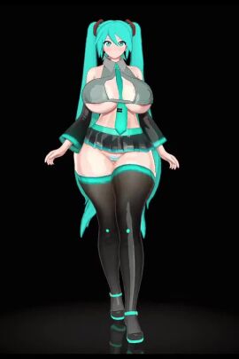 3d 3girls ahoge animation areola_slip areolae big_breasts bikini blue_eyes blue_hair blush breasts curvaceous curvy curvy_female curvy_figure detached_collar detached_sleeves fanloid female female_only g-string gigantic_breasts hair_ornament hairbow hatsune_miku heels high_heels huge_breasts huge_thighs idohori_people jiggling_ass large_breasts massive_breasts micro_bikini navel necktie ponytail red_eyes red_hair skindentation slutty_outfit striped_bikini synthesizer_v tagme thick_thighs thigh_highs thighs twin_drills twintails video vocaloid voluptuous voluptuous_female white_background wide_hips