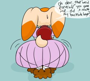 1boy 1girls anthro ass ass_focus big_ass big_butt brappycatty bubble_ass bubble_butt butt_focus canine facesitting female furry huge_ass huge_butt male original_character pantylines rabbit sega sonic_(series) sonic_the_hedgehog_(series) sunniefunnie vanilla_the_rabbit