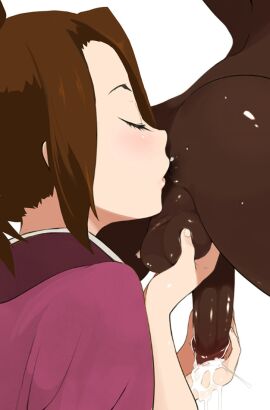 agemono balls balls_worship dark-skinned_male dark_penis dark_skin female female_rimming_male fondling fondling_balls fuu_kasumi kissing kissing_ass licking_ass male penis petite petite_female rimjob rimming rimming_male samurai_champloo submissive_female teenage_female white_skin worship worshiping