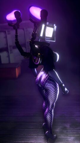 3d ass_focus back_view bunny_ears bunnysuit huge_ass jacket large_tv_man_(skibidi_toilet) lycra polycephaly_(skibidi_toilet) posno_pop_(artist) rule_63 sexy_outfit sfm sfm_sourcefilmmaker skibidi_toilet source_filmmaker source_filmmaker_(artwork) store thick_thighs tongs tv tv_head tv_screen