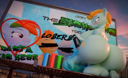 1futa 3d anthro ass balls big_ass big_balls big_breasts big_butt big_penis billboard blender breasts english_text exhibitionism feet female fleetfoot_(mlp) friendship_is_magic futa_only futanari graffiti horsecock huge_ass huge_butt intersex lightning_dust_(mlp) my_little_pony nude nudity outdoors pegasus penis plantigrade_anthro png pony public_nudity rainbow_dash_(mlp) shipping solo spitfire_(mlp) text tomix tomixp vein veins veiny veiny_penis wonderbolts_(mlp) yuri