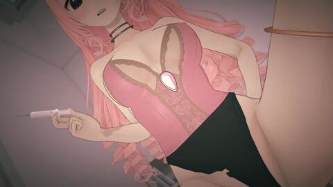 1boy1girl 3am animated black_screen_roulette clothed_sex drugged_sex erect_nipples koikatsu leotard medium_breasts olivia_monroe pink_hair reverse_rape sedated shocked_expression sleep_molestation syringe tagme unconscious vaginal_penetration video virtual_youtuber waking_up