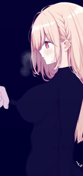 1girls 1girls1boy adult_version black_bodysuit bodysuit convenient_censorship hinako_note hot_breath mitsuki_(marchmiam) nipple_play pink_hair sfw tagme video