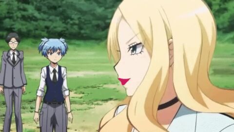 akabane_karma assassination_classroom blonde_hair blonde_hair_female blue_eyes blue_eyes_female blue_hair blue_hair_male crowd crowd_watching edited face_to_breasts female femboy green_hair green_hair_female irina_jelavic kayano_kaede kiss_mark kiss_mark_on_face kissing kissing_on_lips male male/female multiple_boys multiple_girls mwah no_sound pink_lips pink_lipstick pink_lipstick_mark pleasure_face red_hair red_hair_male shiota_nagisa shocked shocked_expression shocked_eyes smooch student student_and_teacher subtitled tagme teacher teacher_and_student third-party_edit video