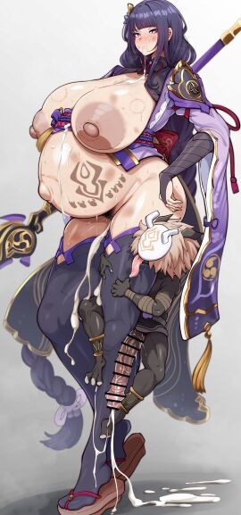 1girls 1monster animal_genitalia areolae ass belly big_breasts bite bite_mark breasts bruise churled color cum cum_drip cum_in_mouth cum_in_pussy cum_on_body cum_on_face curvaceous curvy curvy_figure dripping_cum exposed_pregnant_belly female genshin_impact gigantic_breasts gigantic_penis hi_res high_resolution hilichurl_mark hilichurl_tattoo hilichurls_(species) huge_breasts huge_cock huge_nipples imminent_sex impregnation inazuma_girls interspecies interspecies_impregnation large_breasts larger_female light-skinned_female light_skin male nipples penis pregnancy_tally pregnant pregnant_belly purple_hair pussy raiden_shogun rough_sex ryuun_(stiil) small_but_hung small_dom_big_sub thick thick_ass thick_legs thick_penis thick_thighs thighhighs thighs veiny_penis voluptuous voluptuous_female wide_hips