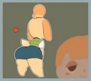 ambiguous_gender animal_crossing animated animated_gif ass big_ass facing_away female fully_clothed furry gif heart_symbol human isabelle_(animal_crossing) looking_at_viewer nintendo okchibi5 okgaki swaying_ass twerking villager_(animal_crossing)