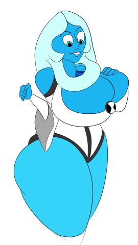 ben_10 ben_tennyson blue_diamond_(steven_universe) breasts cartoon_network diamond_authority dress female gem_(species) jeppa112 omnitrix steven_universe