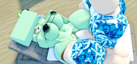 1boy 1girls 3d big_penis bigger_male cat_girl catgirl cum_in_pussy female furry green_skin male penis pussy roblox robloxian self_upload sex tagme tonyrr34