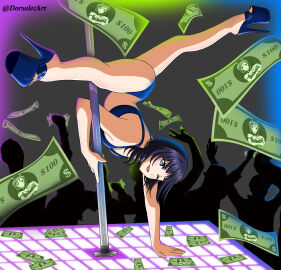 1girls asaka_karin blue_high_heels dorsalec exotic_dancer female high_heels love_live! love_live!_nijigasaki_high_school_idol_club money nightclub platform_heels pole_dancer pole_dancing prostitute prostitution spread_legs stiletto_heels strip_club stripper stripper_clothes stripper_heels stripper_pole