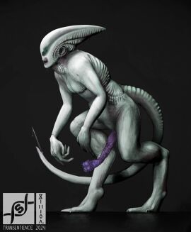 8i_ll_lon absurd_res alien alien_genitalia alien_humanoid animal_genitalia animal_genitalia_on_humanoid anthro architype_008_(transentience) bodily_fluids claws close-up cum cum_drip digital_media_(artwork) digitigrade dripping drooling eyeless flared_penis fractal fractals genital_fluids genitals hi_res humanoid long_head long_penis male male_only model_sheet multiple_poses nude open_mouth penis pose precum precum_drip purple_penis saliva saliva_string science_fiction simple_background solo stinger stinger_tail tail tongue transentience vein veiny_penis white_body