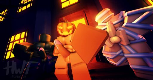 3boys 3d artist_name artist_signature balls devixxll gay halloween hrtiowastaken male male_only mummy muscular muscular_male nipples nude outside penis pumpkin recreation roblox robloxian tagme watermark zombie