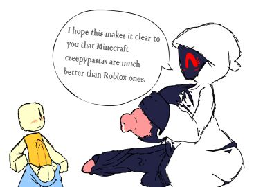 1boy 1futa 2024 artist_request ass balls big_areola big_ass big_breasts big_butt big_nipples big_penis black_face black_head black_skin blue_pants blush breasts breasts_out crossover english_text entity_303 futanari happy hood hood_up hoodie huge_ass huge_balls huge_breasts huge_cock intersex john_doe_(roblox) male minecraft penis red_eyes roblox robloxian scared shadow size_difference source_request speech_bubble standing text text_bubble white_hoodie yellow_clothing yellow_skin