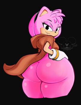 1girls amy_rose amy_rose_(sonic_movie) anthro ass ass_focus back_view big_ass big_butt black_background black_eyes bottom_heavy bottom_heavy_female bottomless bottomless_female butt_focus female female_only furry furry_female furry_only gloves hand_on_hip headband lilanonymouse looking_at_viewer original_film paramount_pictures pink_body pink_fur pink_skin sega solo solo_female sonic_(series) sonic_the_hedgehog_(film) sonic_the_hedgehog_(series) sonic_the_hedgehog_3_(film) thick thick_ass thick_thighs wide_hips wide_thighs