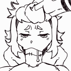 2boys 0_strawberrymilk_0_(artist) animated black_and_white blowjob cum cum_drip eyes_closing eyes_half_open femboy femboysub feminine_male gay gay_blowjob hand_on_head kakuzu looking_at_partner looking_up looping_animation male mlm naruto naruto_(series) oc_x_canon original_character pushing_down pushing_head_down self_insert shin_(shirosato) stitches tattoos tearing_up