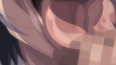 1boy 2d 2d_(artwork) 2girls ahe_gao animated black_leggings breasts censored cum_on_face cum_on_hair cum_on_tongue drool drool_on_face drooling faceless_male facial fellatio female hi_res highres kangoku_senkan licking licking_penis maid maid_headdress maid_uniform male military_uniform mind_control mosaic_censoring murakami_teruaki naomi_evans naughty_face nose_hook open_mouth oral oral_sex penis pov purple_hair short_hair teeth_visible threesome tile_floor tiles tongue tongue_out uniform