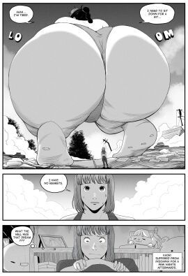 2024 2girls aroused ass back_view barefoot big_ass bikini black_and_white black_hair blush blushing clothed clothed_female clothing comic crouching destruction dream duo embarrassed english_text extreme_size_difference feet female female/female female_only front_view fully_clothed giantess gigantic_ass greyscale hair harorlood hi_res huge_ass human human_only imminent_crush imminent_death kaori_(harorlood) large_ass legs_together light-skinned_female light_skin long_hair looking_at_ass looking_up marina_(harorlood) medium_hair monochrome multiple_females multiple_girls original original_character size_difference soles speech_bubble squatting sweat sweatdrop sweating text text_box text_bubble thick_thighs thighs tiptoes toes twitter_link waking_up yuri