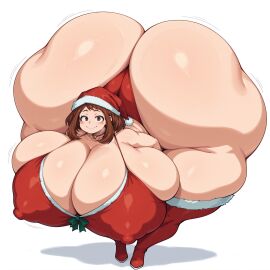 ai ai_art ai_generated ass ass_bigger_than_body ass_bigger_than_breasts ass_bigger_than_head ass_bigger_than_torso ass_cleavage ass_crack ass_focus ass_up bending_forward bending_over big_ass big_breasts big_butt big_nipples big_thighs boku_no_hero_academia boob_window boobs_bigger_than_head breast_press breast_squish breasts breasts_bigger_than_head breasts_out brown_hair christmas christmas_outfit cleavage cleavage_overflow gigantic_ass gigantic_breasts gigantic_butt gigantic_thighs huge_ass huge_breasts huge_butt huge_nipples huge_thighs hyper hyper_ass hyper_breasts hyper_butt massive_ass massive_boobs massive_breasts massive_butt massive_thighs my_hero_academia ochako_uraraka revealing revealing_clothes rising_error santa_costume santa_hat short_hair smile thigh_boots thigh_highs thighhighs thighs tight_clothing tight_fit uraraka_ochaco uraraka_ochako